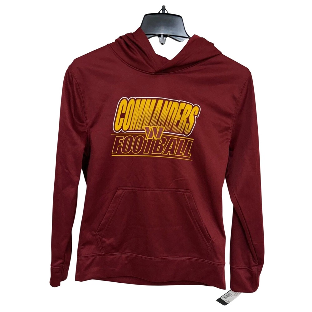 Washington Commanders NFL Youth Hoodie Sweatshirt NWT M 10-12 Burgundy Pullover
